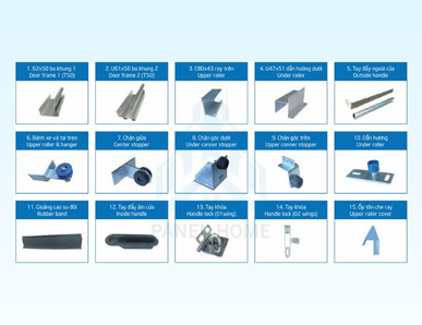 Phụ Kiện Cửa Trượt Panel Chính Hãng – Bền Đẹp